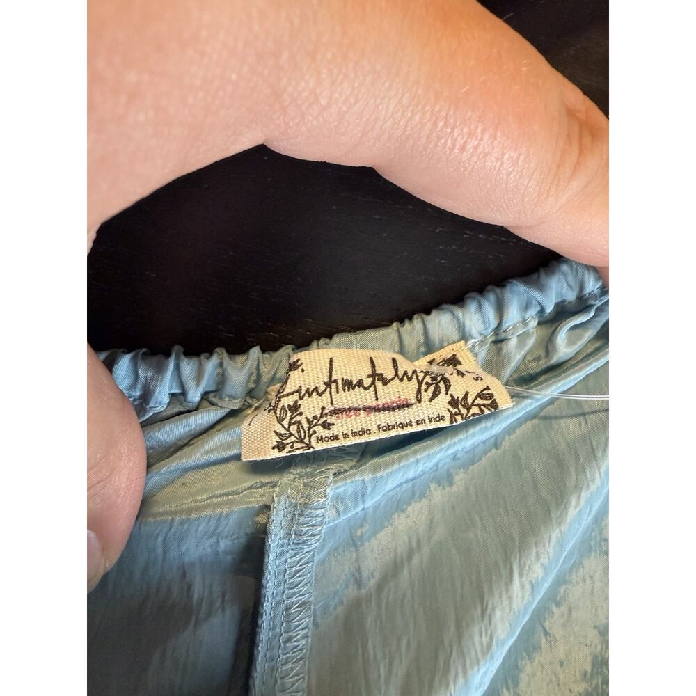 Free People Intimately Forever Young Romper Blue Bow Front Open Back Small - Picture 10 of 14